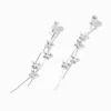 Claire's Clips Et Autocollants|Pendantes-Pendantes à clip style végétal papillon en zircon cubique 9 cm couleur argentée