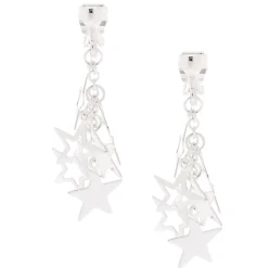 Claire's Clips Et Autocollants|Pendantes-Pendantes à clip étoile couleur argenté 2,5 cm