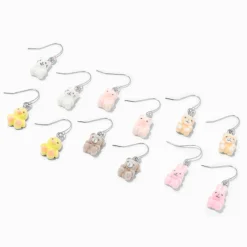Claire's Pendantes-Pendantes 1,5 cm animal pelucheux - Lot de 6