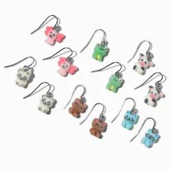 Claire's Pendantes-Pendantes 1,5 cm animaux duveteux - Lot de 6