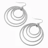 Claire's Pendantes-Pendantes 4 cm anneau torsadé couleur argentée
