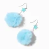 Claire's Pendantes-Pendantes 8 cm bleues avec pompons et étoiles phosphorescentes