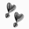 Claire's Pendantes-Pendantes 4 cm cœur bombé double couleur hématite