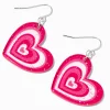 Claire's Pendantes-Pendantes 4 cm cœur qui bat roses