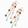 Claire's Pendantes-Pendantes 10 cm à franges perles d’imitation et fleurs perlées