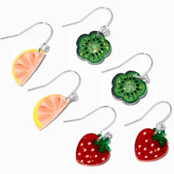 Claire's Pendantes-Pendantes 1,5 cm fruits en acrylique - Lot de 3