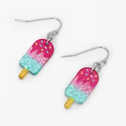 Claire's Pendantes-Pendantes 2,5 cm glace à l’eau à paillettes