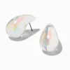 Claire's Pendantes-Pendantes 2,5 cm haricot de grande taille AB iridescentes translucides