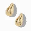 Claire's Pendantes-Pendantes 2,5 cm haricot long parsemées de perles d’imitation couleur dorée