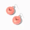 Claire's Pendantes-Pendantes 2,5 cm macaron visage souriant rose spongieux