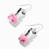 Claire's Pendantes-Pendantes 4 cm panda thé aux perles roses