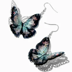 Claire's Pendantes-Pendantes 5 cm papillon 3D en filigrane noires