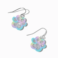 Claire's Pendantes-Pendantes 1,5 cm patte paillettes arc-en-ciel