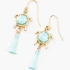 Claire's Pendantes-Pendantes 4 cm pompons et tortues en turquoise d'imitation