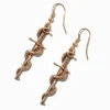 Claire's Pendantes-Pendantes 6 cm serpent dague couleur dorée