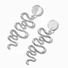 Claire's Pendantes-Pendantes 8 cm serpent ondulant couleur argentée