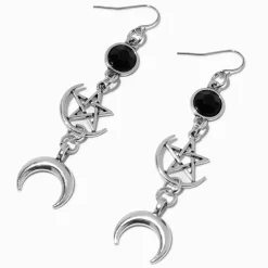Claire's Pendantes-Pendantes 6,5 cm sorcellerie couleur argentée