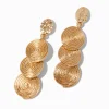 Claire's Pendantes-Pendantes 5 cm triple spirale couleur dorée