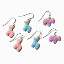 Claire's Pendantes-Pendantes cookie animal glacé - Lot de 3