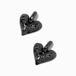 Claire's Pendantes-Pendantes cœur couleur hématite