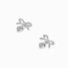 Claire's Pendantes|Bijoux Premium-Pendantes cœur nœud couleur argentée C LUXE by Claire’s
