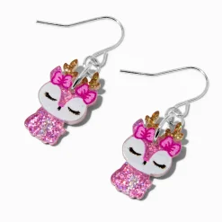 Claire's Pendantes-Pendantes en acrylique renne paillettes roses