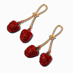 Claire's Pendantes-Pendantes fraises en strass