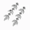 Claire's Pendantes-Pendantes linéaires feuille de strass