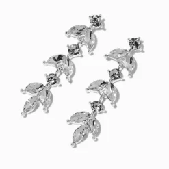 Claire's Pendantes-Pendantes linéaires feuille de strass