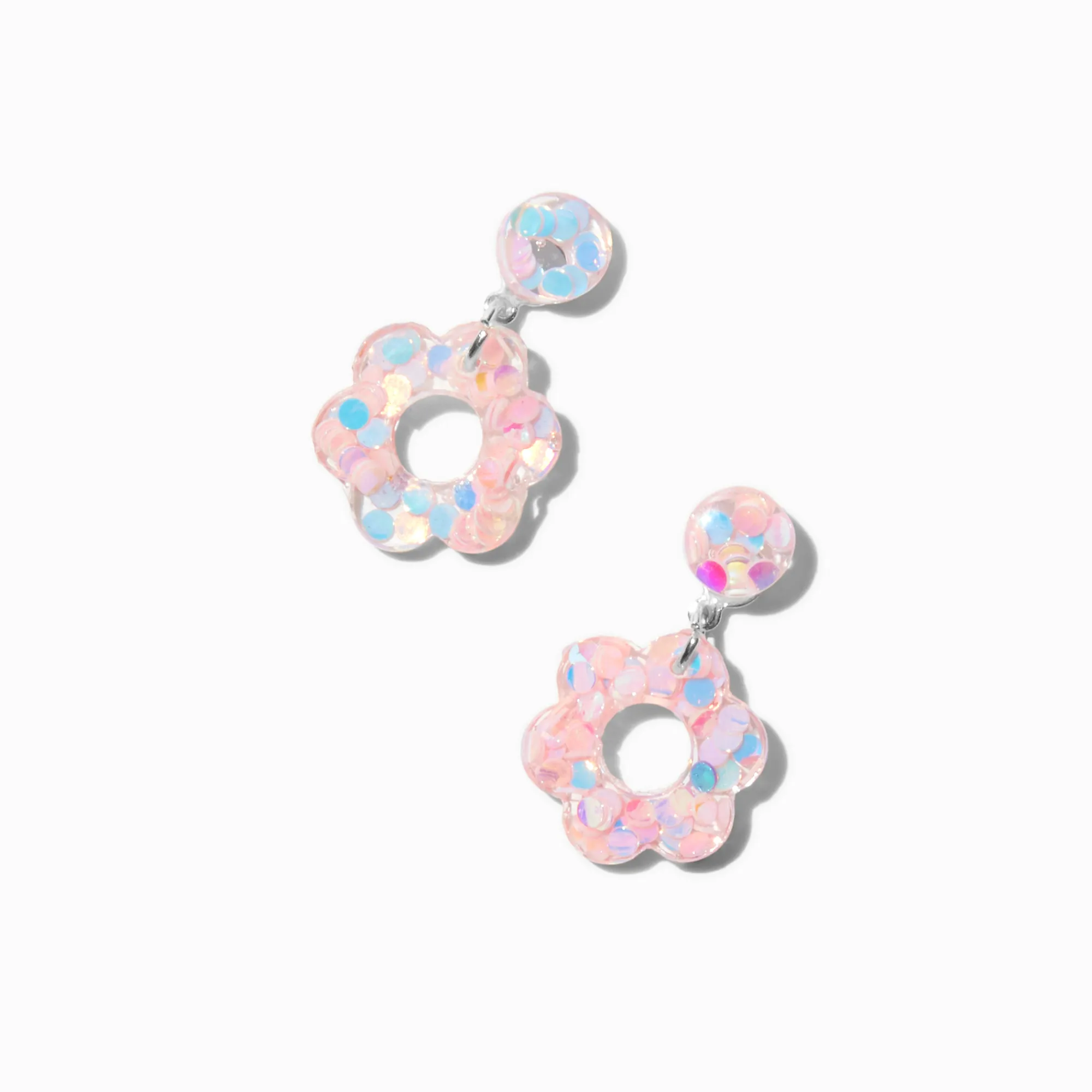 Claire's Pendantes-Pendantes marguerites roses scintillantes