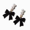 Claire's Pendantes-Pendantes à nœud perle d'imitation et imitation velours
