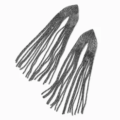 Claire's Pendantes-Pendantes pompon chaîne couleur hématite