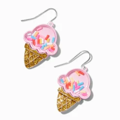 Claire's Pendantes-Pendantes shaker cornet de glace fraise