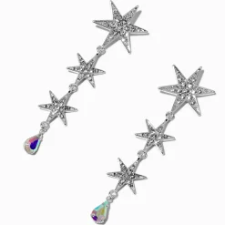 Claire's Pendantes-Pendantes étoile large couleur argentée