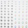 Claire's Accessoires Coiffure-Perles de cheveux irisées en forme de goutte d'eau sirène - Lot de 80