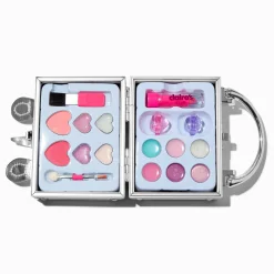 Claire's Coffrets Et Palettes-Petite palette compacte de maquillage de voyage boîte à cadenas à paillettes licorne Claire's Club