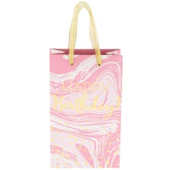 Claire's Sacs Et Boîtes Cadeaux-Petit sac cadeau effet marbré moucheté rose