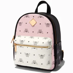 Claire's Sacs À Dos-Petit sac à dos ailes « Love » rose color block coquet