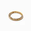 Claire's Bijoux Premium|Bijoux De Piercing-Piercing de nez avec strass 1,0 mm titane couleur dorée