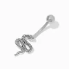 Claire's Bijoux Premium|Bijoux De Piercing-Piercing de nombril serpent 1,6 mm en titane