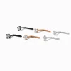 Claire's Clous D'oreilles|Bijoux Premium-Piercings de nez boules 0,8 mm en zircon cubique d'imitation et métaux mixtes - Lot de 6