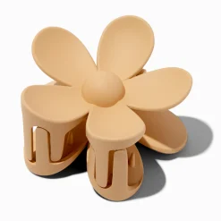 Claire's Barrettes Et Pinces-Pince à cheveux de taille moyenne à fleurs brun roux mate