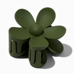 Claire's Barrettes Et Pinces-Pince à cheveux de taille moyenne fleur vert sauge