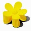 Claire's Barrettes Et Pinces-Pince à cheveux de taille moyenne à fleurs jaune mate