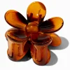 Claire's Barrettes Et Pinces-Pince à cheveux de taille moyenne fleurs écaille de tortue