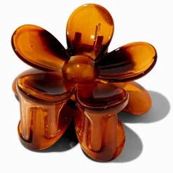 Claire's Barrettes Et Pinces-Pince à cheveux de taille moyenne fleurs écaille de tortue