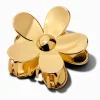 Claire's Barrettes Et Pinces-Pince à cheveux de taille moyenne fleur couleur dorée métallisée