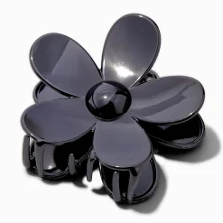 Claire's Barrettes Et Pinces-Pince à cheveux de taille moyenne fleur couleur hématite