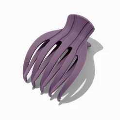 Claire's Barrettes Et Pinces-Pince à cheveux de yoga XL prune mat