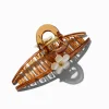 Claire's Barrettes Et Pinces-Pince à cheveux en métal marron fleur blanche